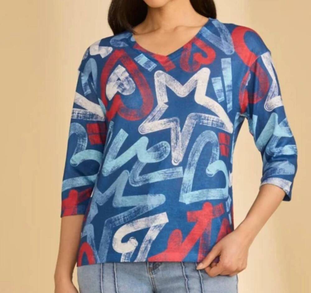 NEW FDJ short sleeve round neck top in pop